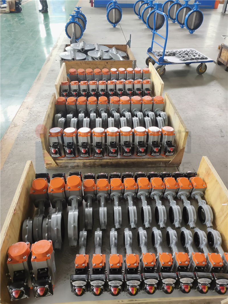 气动中线蝶阀对夹不锈钢(图1)