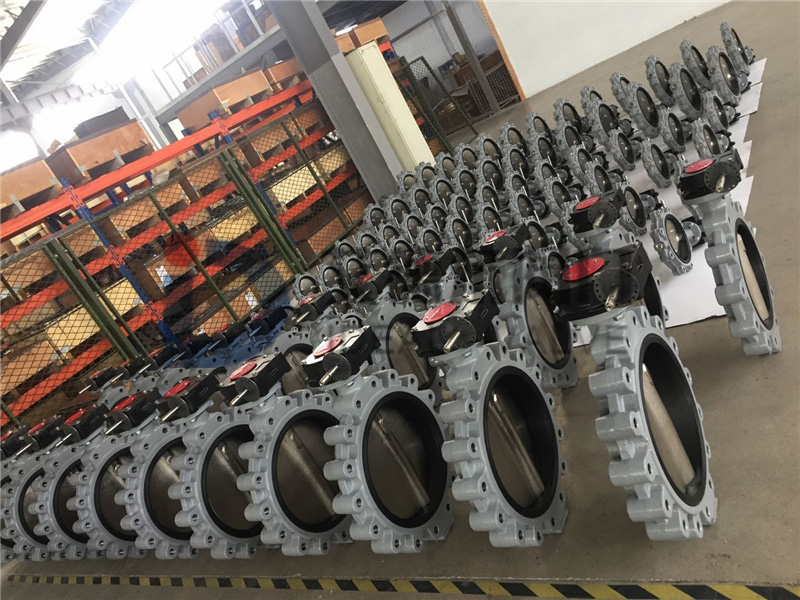 光杆不锈钢中线蝶阀(图1)